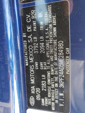 Photo 11 VIN: 3KPF24AD5ME284980 - KIA FORTE FE 