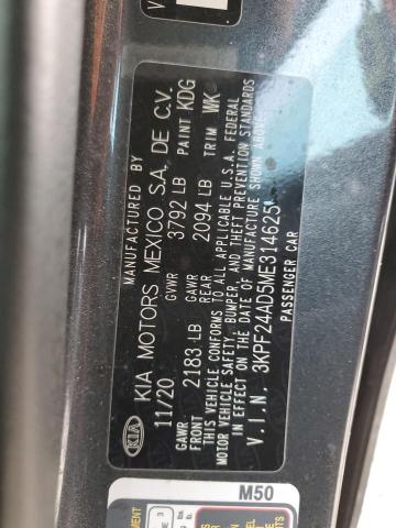 Photo 12 VIN: 3KPF24AD5ME314625 - KIA FORTE FE 