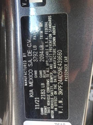 Photo 11 VIN: 3KPF24AD5NE439660 - KIA FORTE 