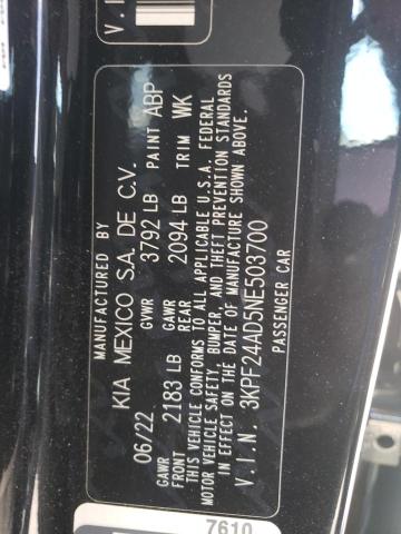 Photo 12 VIN: 3KPF24AD5NE503700 - KIA FORTE FE 