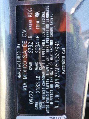 Photo 11 VIN: 3KPF24AD5PE537994 - KIA FORTE LX 