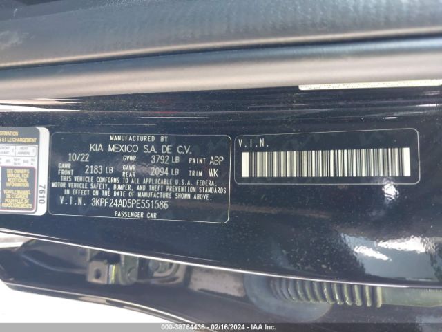 Photo 8 VIN: 3KPF24AD5PE551586 - KIA FORTE 