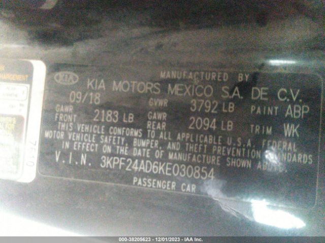 Photo 8 VIN: 3KPF24AD6KE030854 - KIA FORTE 