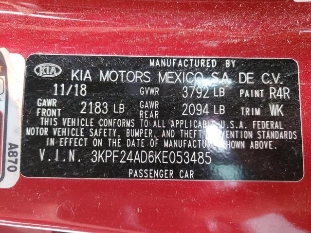 Photo 11 VIN: 3KPF24AD6KE053485 - KIA FORTE FE 