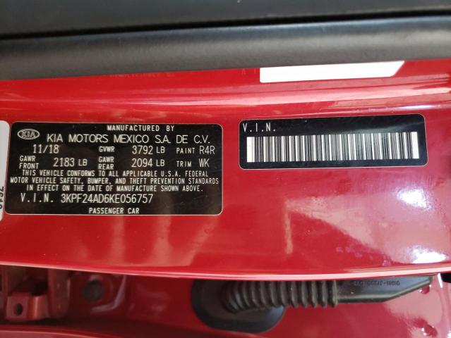 Photo 9 VIN: 3KPF24AD6KE056757 - KIA FORTE FE 