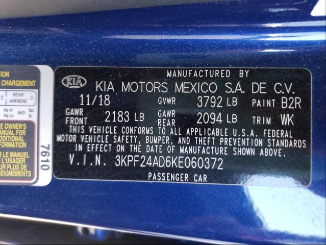 Photo 9 VIN: 3KPF24AD6KE060372 - KIA FORTE FE 