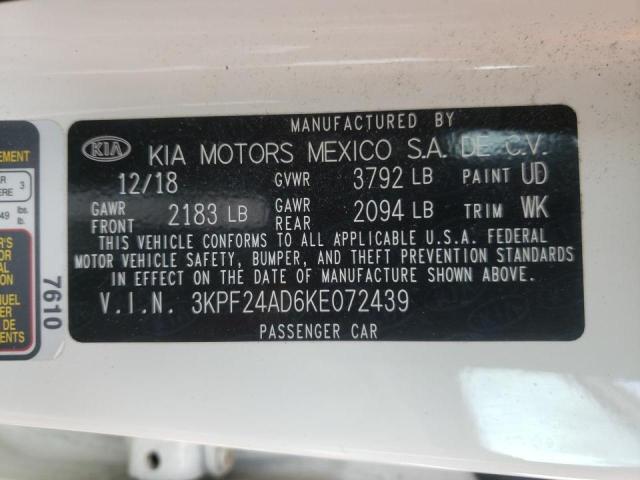 Photo 9 VIN: 3KPF24AD6KE072439 - KIA FORTE FE 