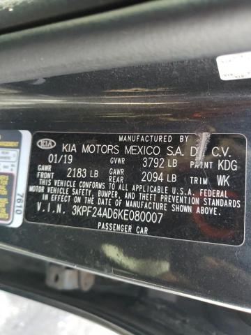 Photo 12 VIN: 3KPF24AD6KE080007 - KIA FORTE FE 