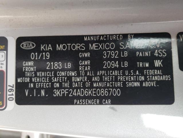 Photo 9 VIN: 3KPF24AD6KE086700 - KIA FORTE FE 