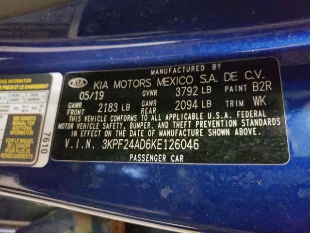 Photo 11 VIN: 3KPF24AD6KE126046 - KIA FORTE FE 