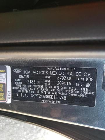 Photo 11 VIN: 3KPF24AD6KE135748 - KIA FORTE FE 