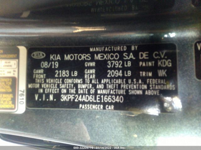 Photo 8 VIN: 3KPF24AD6LE166340 - KIA FORTE 