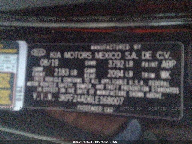 Photo 8 VIN: 3KPF24AD6LE168007 - KIA FORTE 