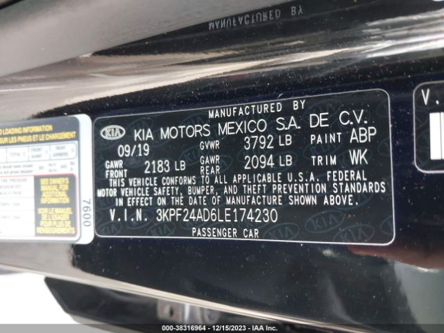 Photo 8 VIN: 3KPF24AD6LE174230 - KIA FORTE 