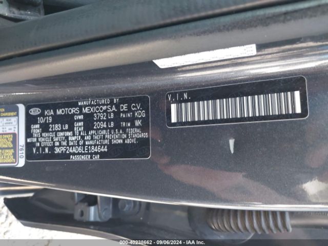 Photo 8 VIN: 3KPF24AD6LE184644 - KIA FORTE 