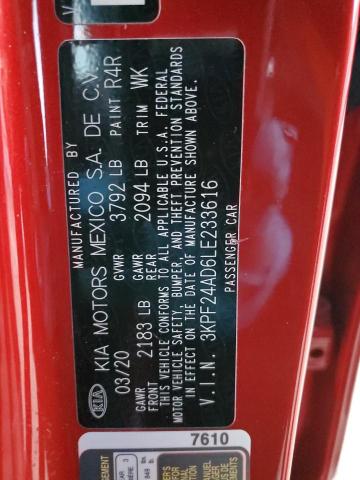 Photo 12 VIN: 3KPF24AD6LE233616 - KIA FORTE 