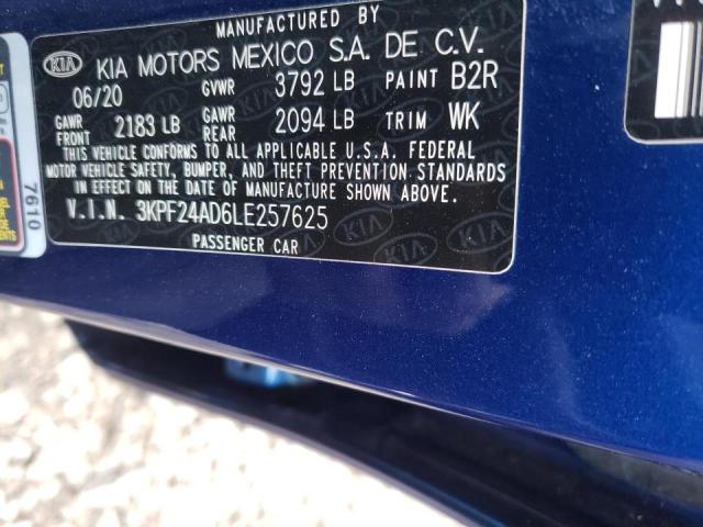 Photo 9 VIN: 3KPF24AD6LE257625 - KIA FORTE FE 