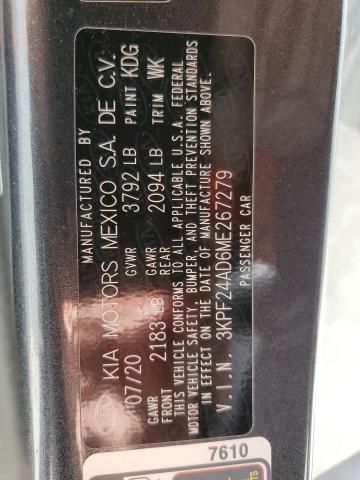 Photo 11 VIN: 3KPF24AD6ME267279 - KIA FORTE FE 