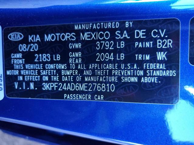 Photo 11 VIN: 3KPF24AD6ME276810 - KIA FORTE FE 