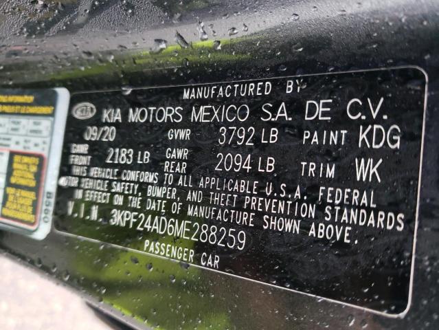 Photo 11 VIN: 3KPF24AD6ME288259 - KIA FORTE FE 