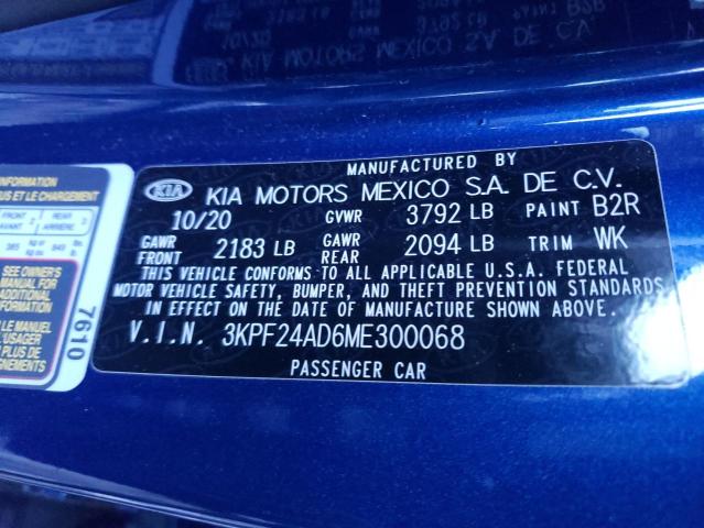 Photo 9 VIN: 3KPF24AD6ME300068 - KIA FORTE FE 