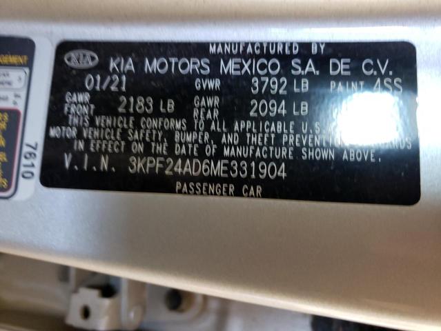 Photo 9 VIN: 3KPF24AD6ME331904 - KIA FORTE FE 