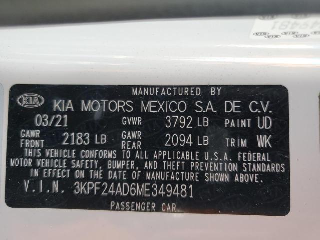 Photo 12 VIN: 3KPF24AD6ME349481 - KIA FORTE FE 