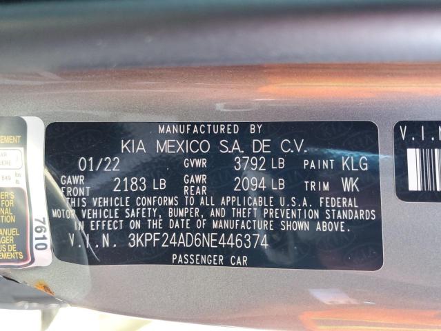 Photo 11 VIN: 3KPF24AD6NE446374 - KIA FORTE 