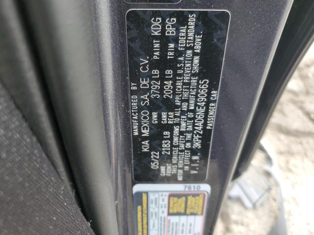 Photo 11 VIN: 3KPF24AD6NE490665 - KIA FORTE 