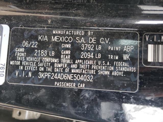 Photo 11 VIN: 3KPF24AD6NE504032 - KIA FORTE FE 