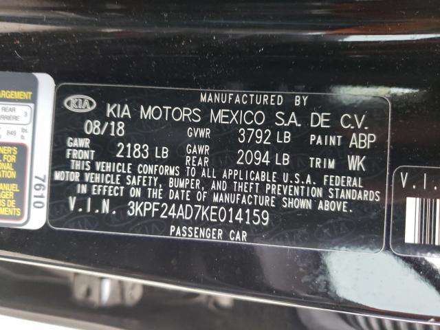 Photo 9 VIN: 3KPF24AD7KE014159 - KIA FORTE FE 