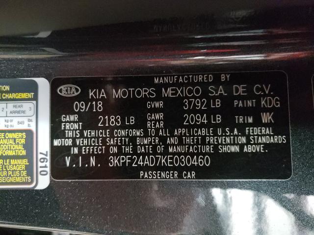 Photo 9 VIN: 3KPF24AD7KE030460 - KIA FORTE FE 