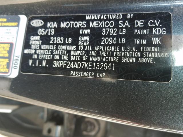 Photo 9 VIN: 3KPF24AD7KE132941 - KIA FORTE FE 