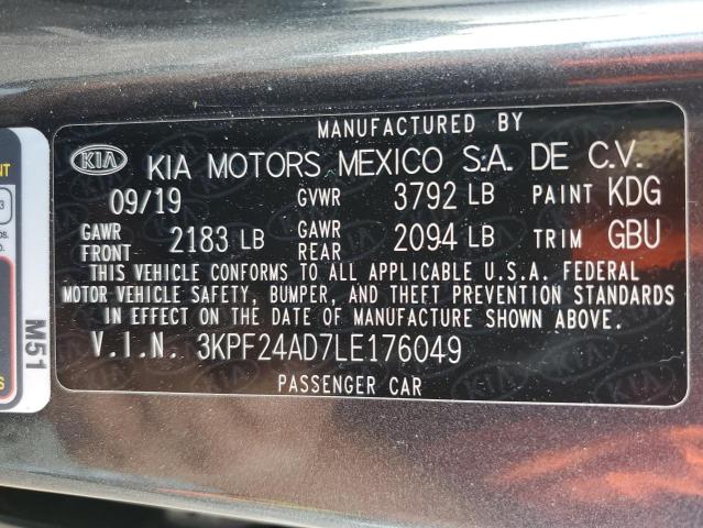 Photo 11 VIN: 3KPF24AD7LE176049 - KIA FORTE 