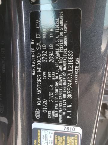 Photo 9 VIN: 3KPF24AD7LE216632 - KIA FORTE FE 