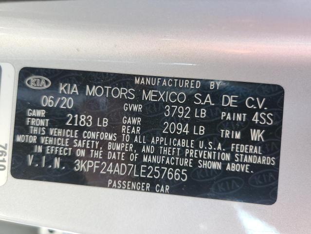 Photo 11 VIN: 3KPF24AD7LE257665 - KIA FORTE FE 