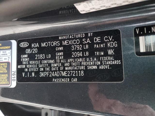 Photo 11 VIN: 3KPF24AD7ME272118 - KIA FORTE FE 