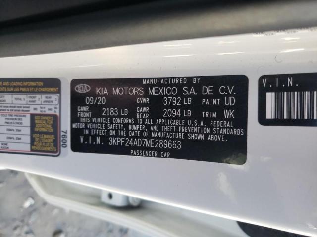 Photo 9 VIN: 3KPF24AD7ME289663 - KIA FORTE FE 