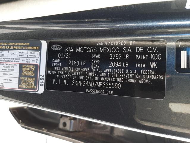 Photo 11 VIN: 3KPF24AD7ME335590 - KIA FORTE FE 