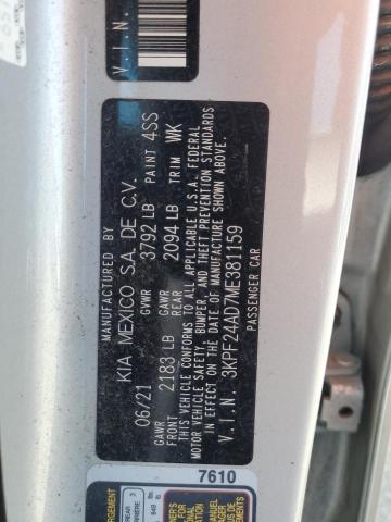 Photo 11 VIN: 3KPF24AD7ME381159 - KIA FORTE FE 