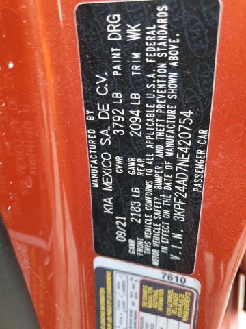 Photo 12 VIN: 3KPF24AD7NE420754 - KIA FORTE 