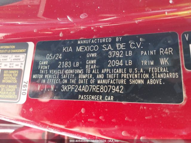 Photo 8 VIN: 3KPF24AD7RE807942 - KIA FORTE 