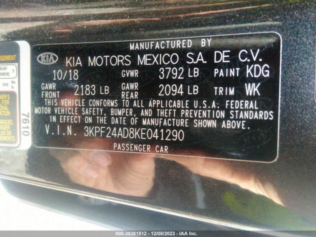 Photo 8 VIN: 3KPF24AD8KE041290 - KIA FORTE 