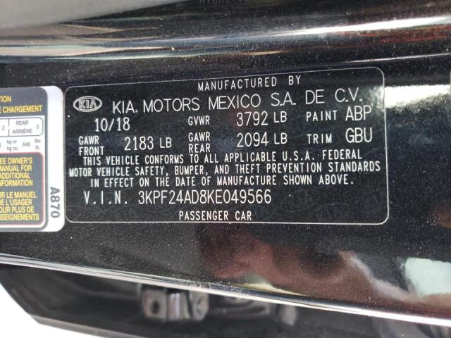 Photo 9 VIN: 3KPF24AD8KE049566 - KIA FORTE FE 