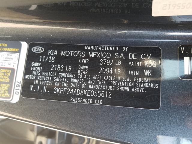 Photo 9 VIN: 3KPF24AD8KE055612 - KIA FORTE FE 