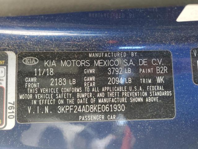 Photo 12 VIN: 3KPF24AD8KE061930 - KIA FORTE FE 