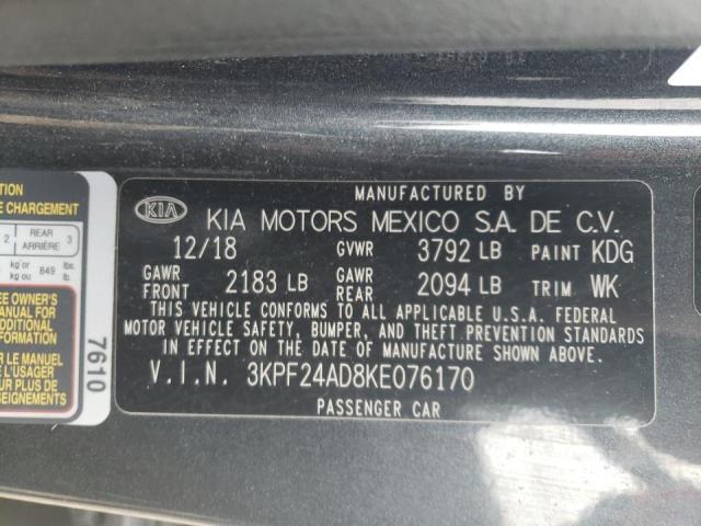 Photo 9 VIN: 3KPF24AD8KE076170 - KIA FORTE FE 