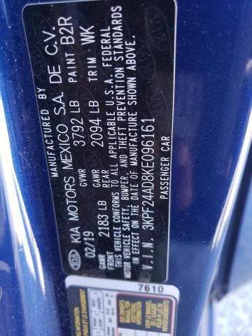 Photo 11 VIN: 3KPF24AD8KE096161 - KIA FORTE FE 