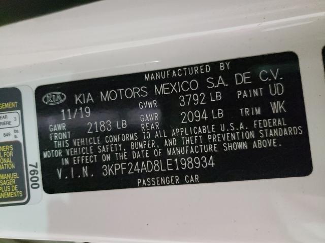 Photo 9 VIN: 3KPF24AD8LE198934 - KIA FORTE FE 