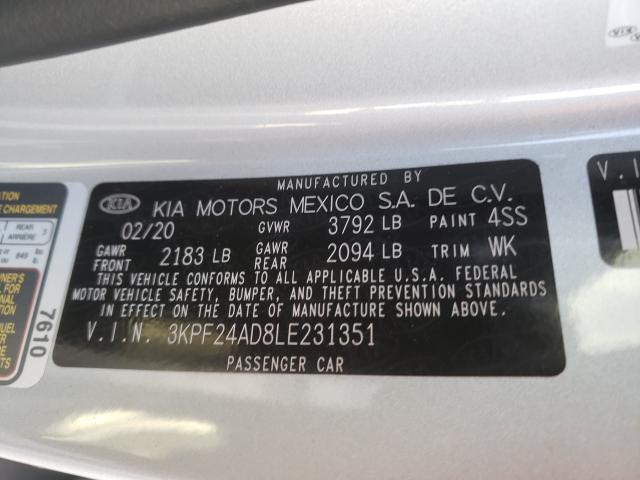 Photo 9 VIN: 3KPF24AD8LE231351 - KIA FORTE FE 